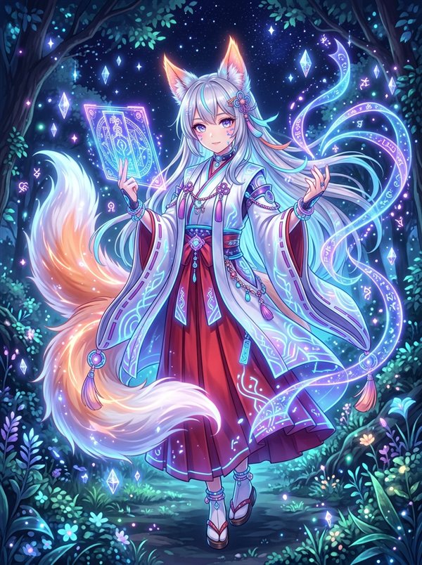 灵狐巫女月咏绯奈 - 飞兔云 节点守护者